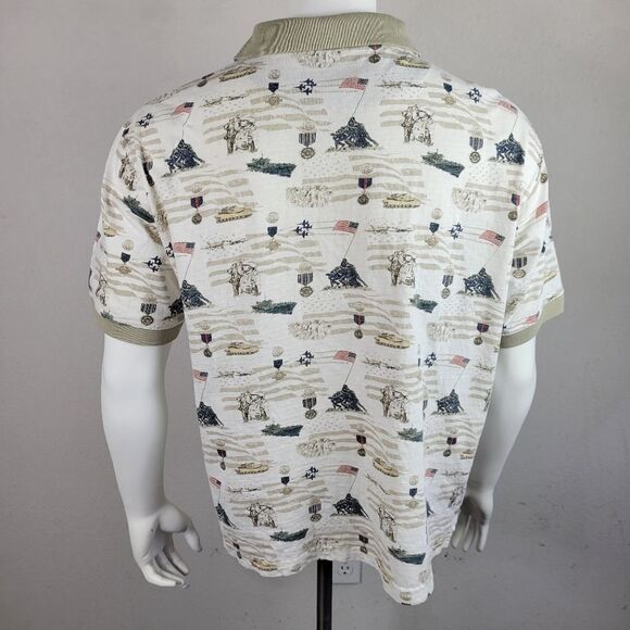 Cotton Traders Sport Military Theme Cotton Polo - Picture 5 of 7